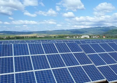 Fotovoltaická elektráreň Vígľaš 2 prevádzkovaná s využitím služieb spoločností HTEnergy a HTMAS.